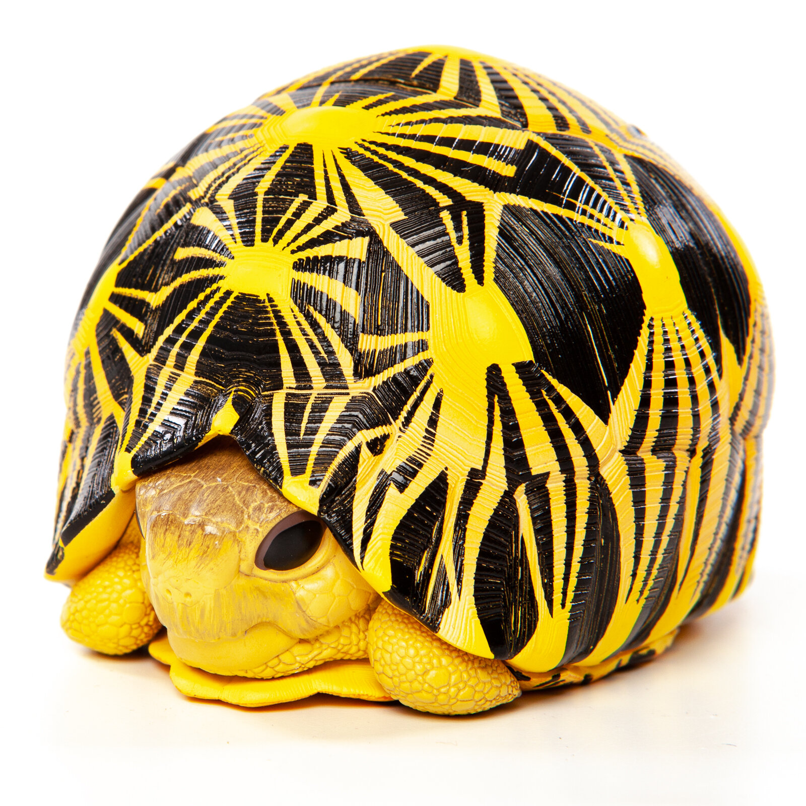 EXOPRIMA Фигурка лучевой черепахи, чёрно-жёлтая EXOPRIMA фигурки - фото №2