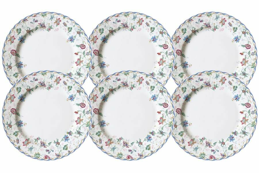 Набор 6 тарелок обеденных Букингем, 27 см (Anna Lafarg Emily)