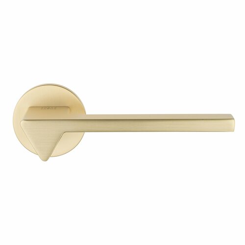 Дверная ручка на круглой розетке PORTA DI PARMA AMA матовое золото