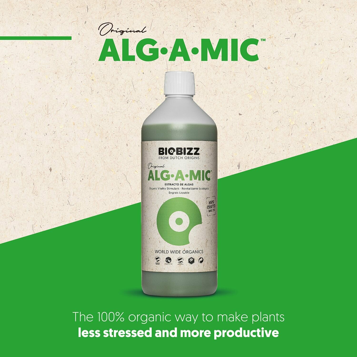 Удобрение антистресс BioBizz Alg-A-Mic 0.5 л.