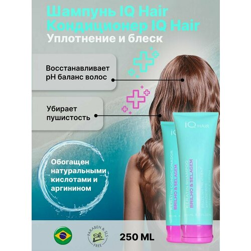 IQ Hair Шампунь + Кондиционер Brilho Selagem 250/250ml