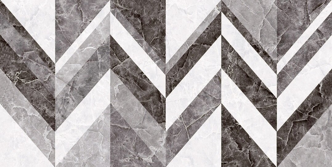 фото Керамическая плитка настенная Тянь-Шань Аргус под мрамор глянцевая Декор Геометрия TP3602H, 60 х 30 см, 1,44 м2