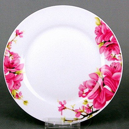 фото Тарелка обеденная фарфоровая 23 см "Сакура" Коралл