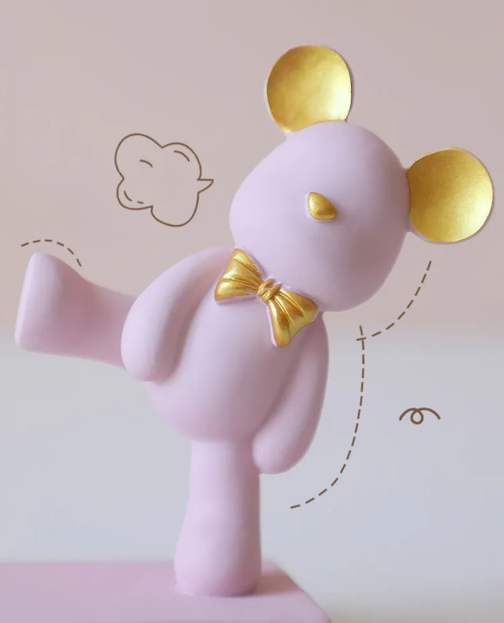 Милая подставка MyPads Pink Bear для телефона розовый мишка красивый креативный подарок дочке внучке подруге подростку на праздник день рождения 8 .