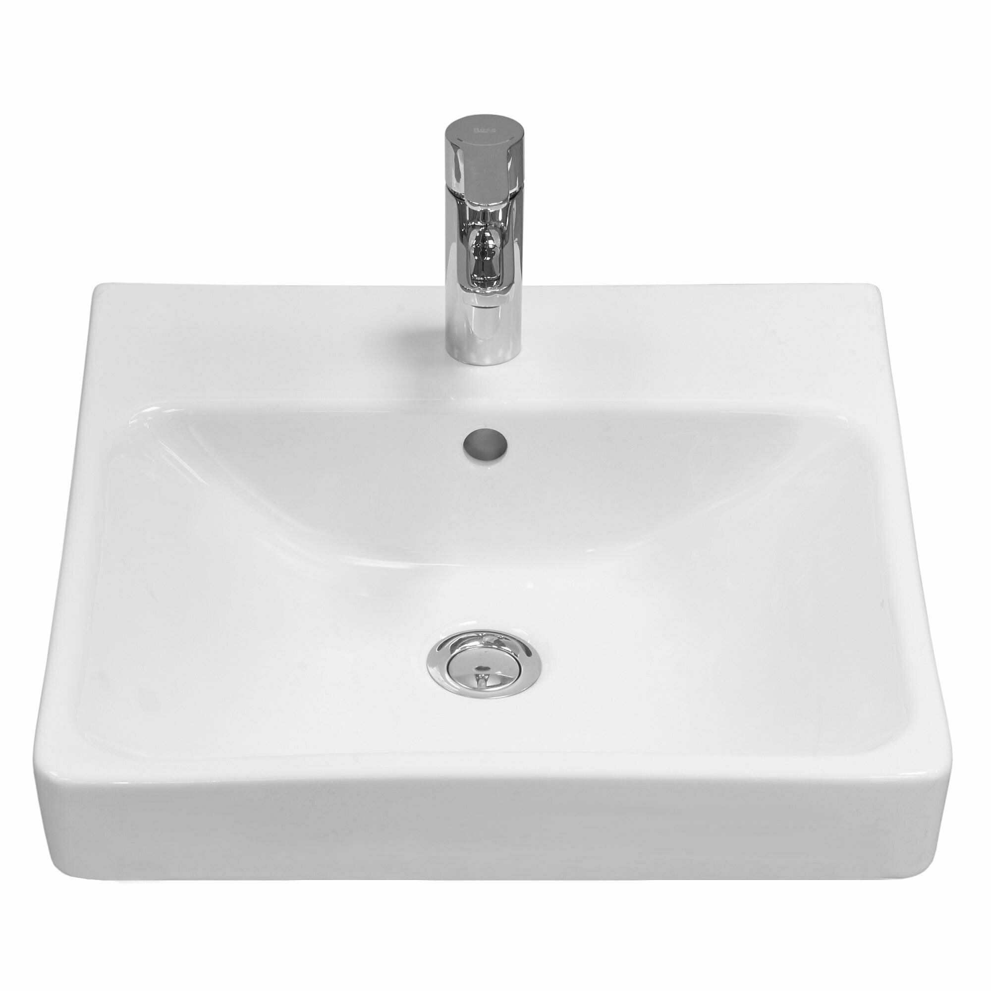 Раковина AQUATON Адриана 45 11WH501630 450x450x159 накладная  перелив  отв  под смеситель  белый