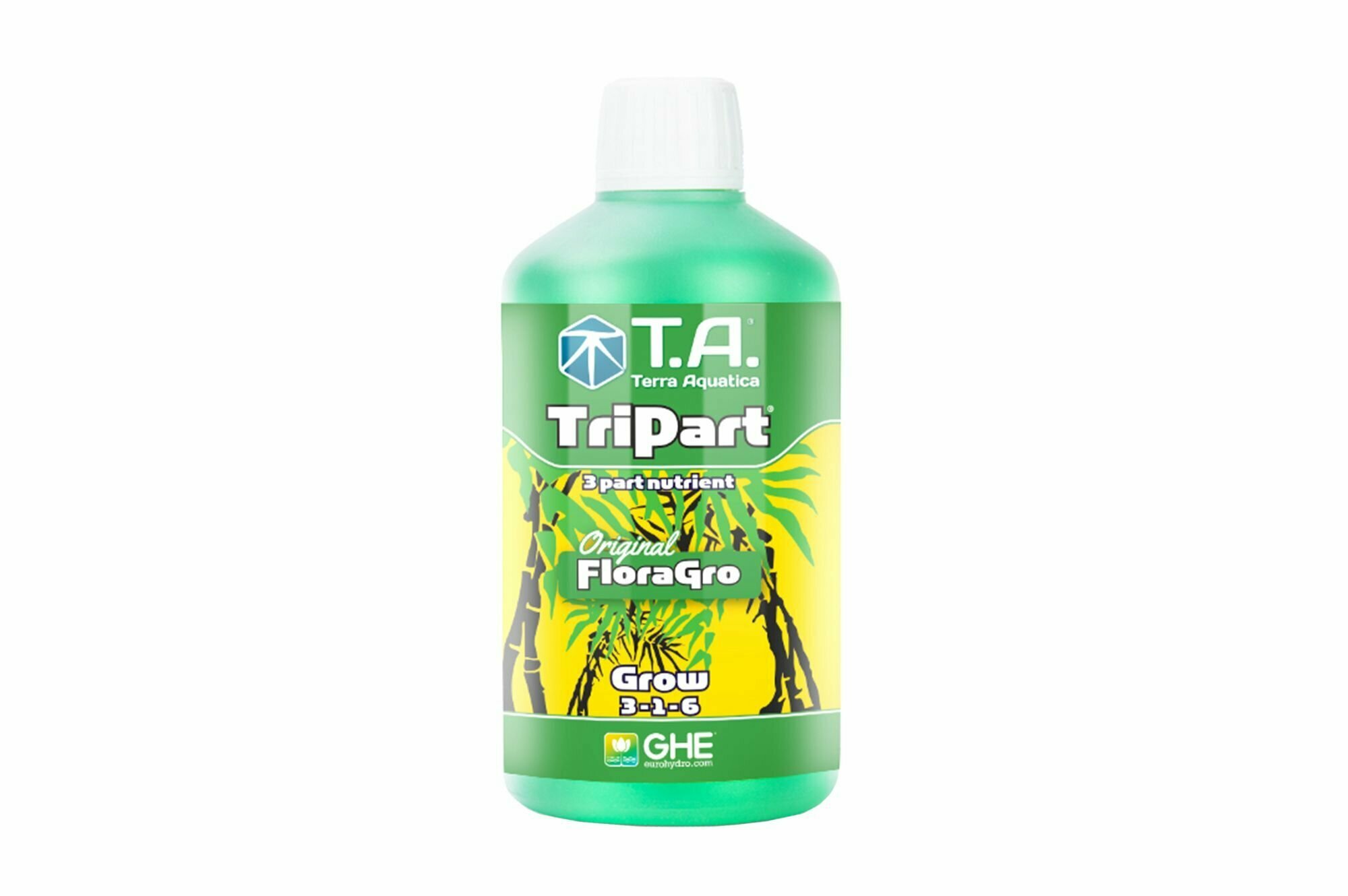 Удобрение Terra Aquatica TriPart Grow (ex GHE FloraGro) 0.5 л. - фотография № 1