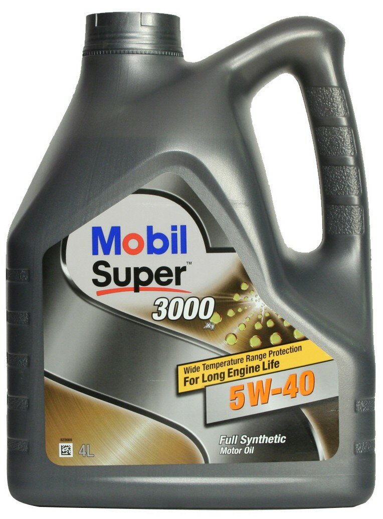 Полусинтетическое моторное масло MOBIL Super 3000 X1 5W-40, 4 л, 1 шт.