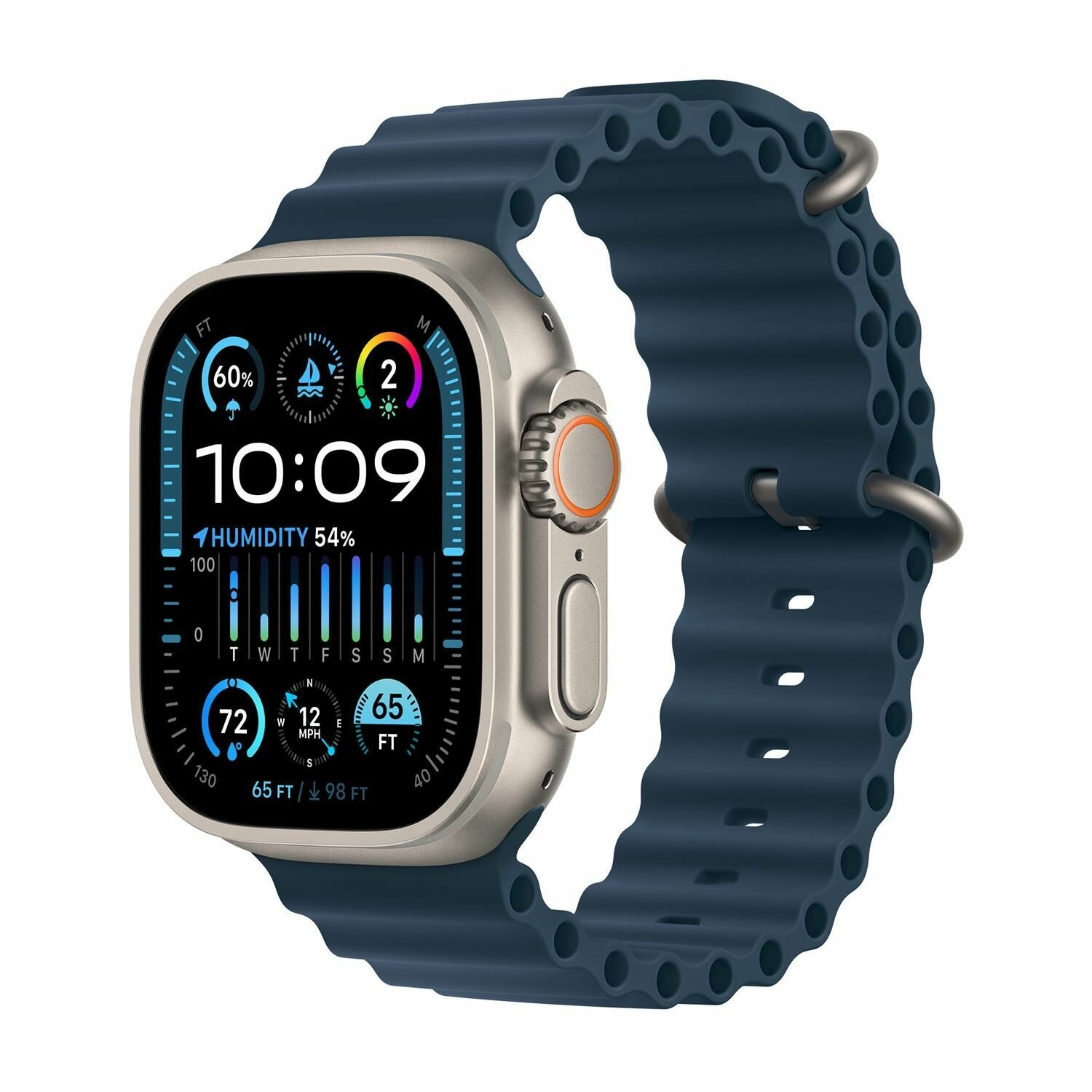 Ремешок Apple Ocean Band Blue для Apple Watch Ultra 42-44-45-49mm MT633ZM/A