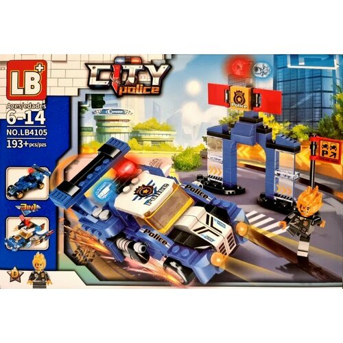 Конструктор Police city LB+4105/ (совместим с Конструктором Лего 'LEGO') Детали: 193 Фигурки: 1 конструктор lego city police 60239 автомобиль полицейского патруля 92 дет