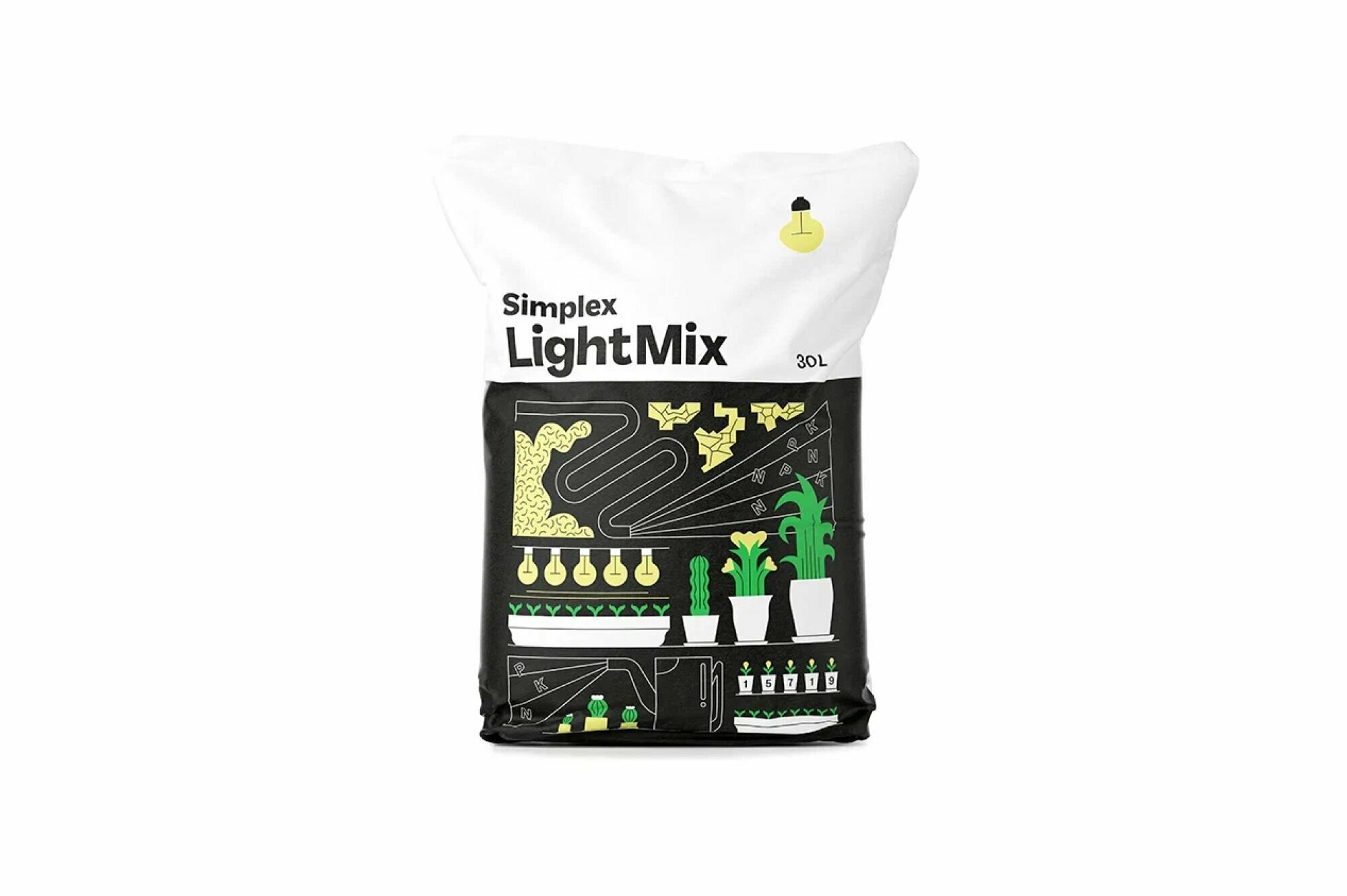 Органическая почва для рассады и растений Simplex Субстрат LightMix 30 л