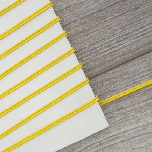 Шнур-сутаж для шитья, желтый, 50 м, 1 упаковка