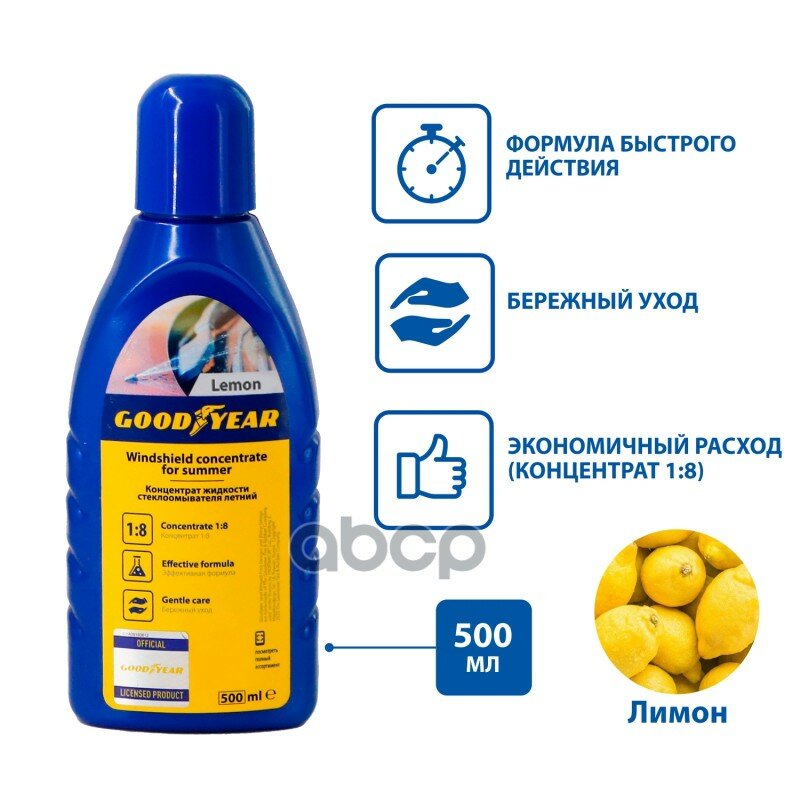 GOODYEAR GY000805 Концентрат жидкости стеклоомывателя