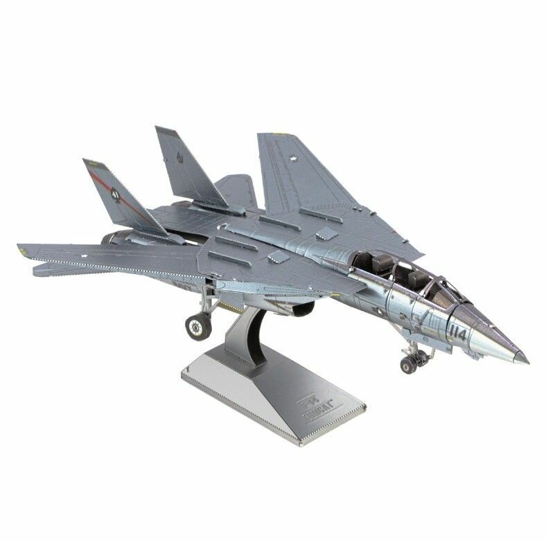 Металлический конструктор / 3D конструктор / Сборная модель Истребитель F-14 Tomcat