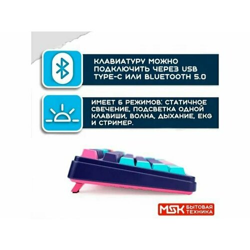 Клавиатура игровая Varmilo Shurikey Hanzo 003 EC V2 Rose английская раскладка 1449500₽