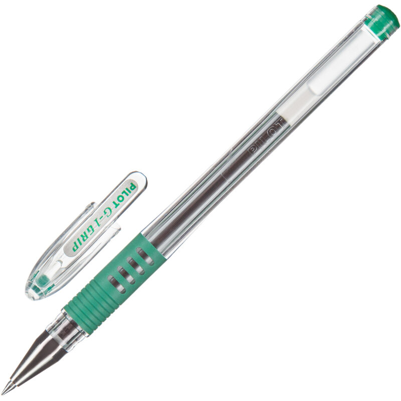 Ручка гелевая Pilot G-1 Grip (зелен) - фото №3