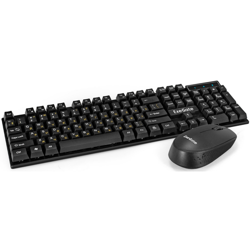 Клавиатура + мышь ExeGate MK210 Black (EX295304RUS) мышь беспроводная logitech m191 чёрный голубой usb радиоканал