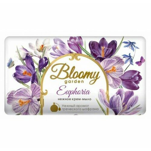 Крем-мыло туалетное твердое Bloomy Garden Euphoria, 90 г (1 ед.)