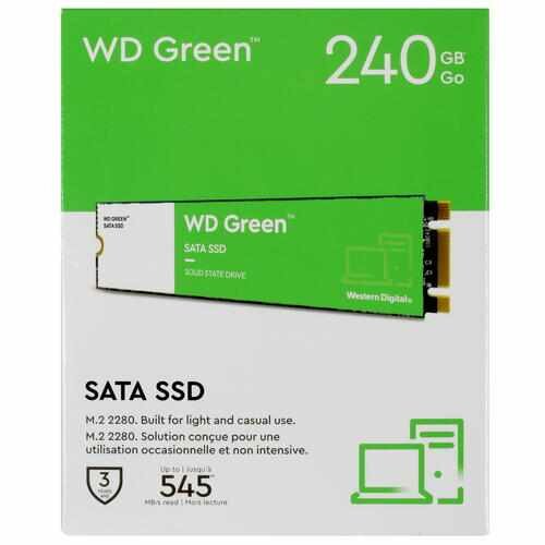 Твердотельный накопитель Western Digital WD Green SATA 240 ГБ M.2 WDS240G3G0B - фотография № 13