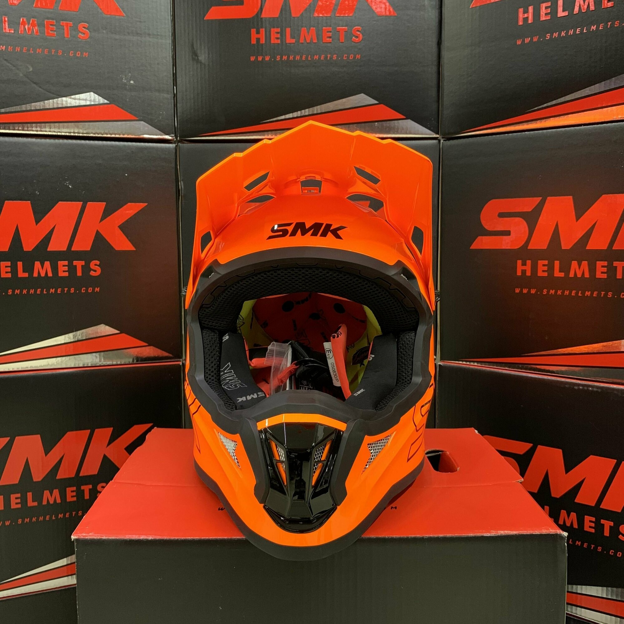 Мотошлем кроссовый SMK ALLTERRA цвет оранжевый (XS)