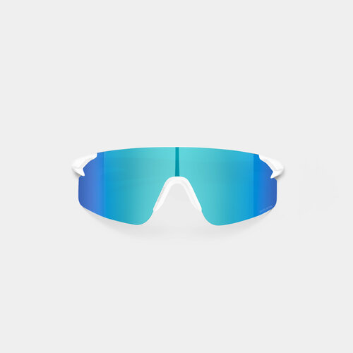 очки для велосипедистов лыж и бегунов 100 % speedcraft soft tact розовые синяя линза Солнцезащитные очки White Lab, голубой, белый