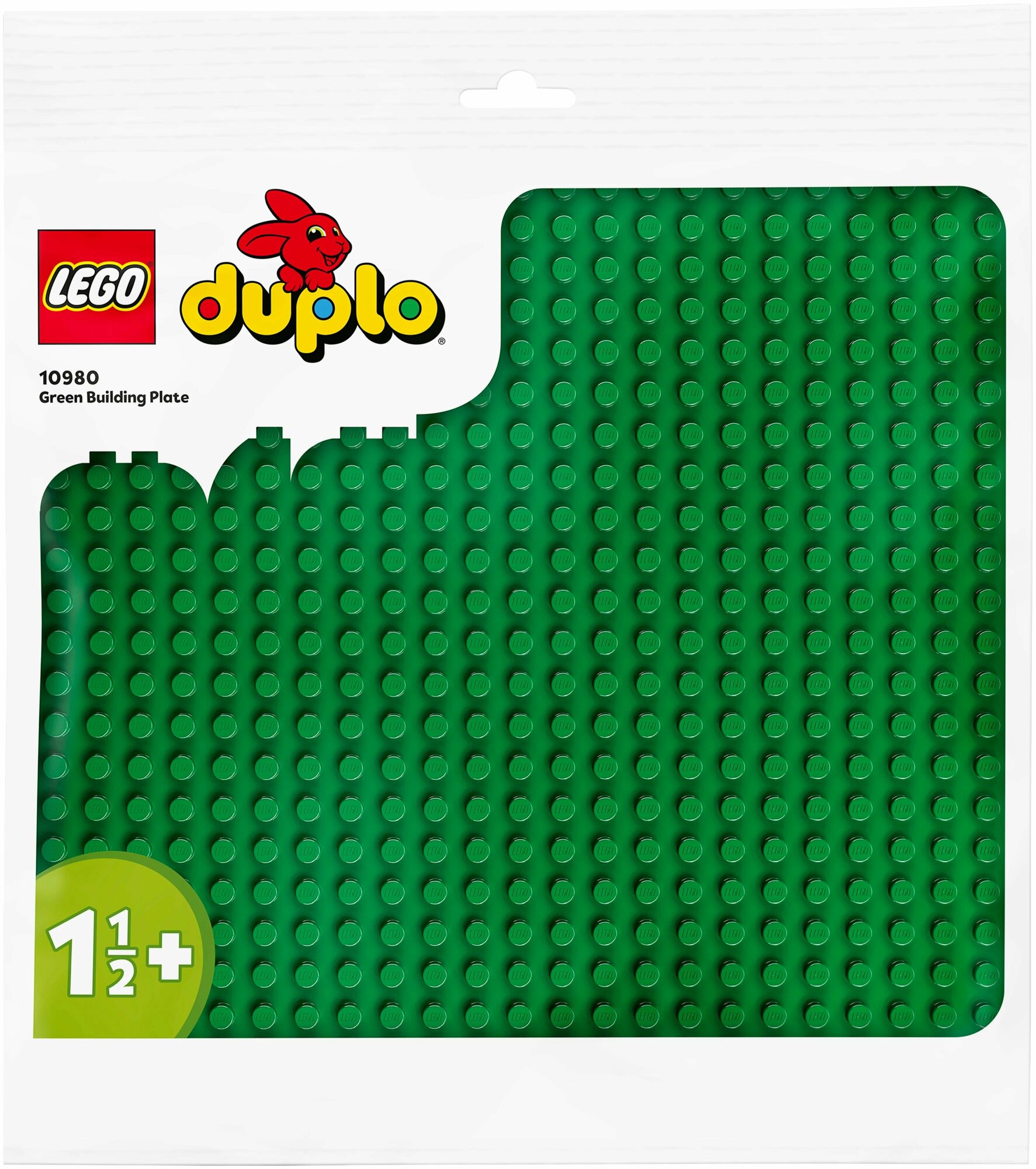 Детали LEGO Duplo 10980 Зеленая пластина для строительства, 1 дет.