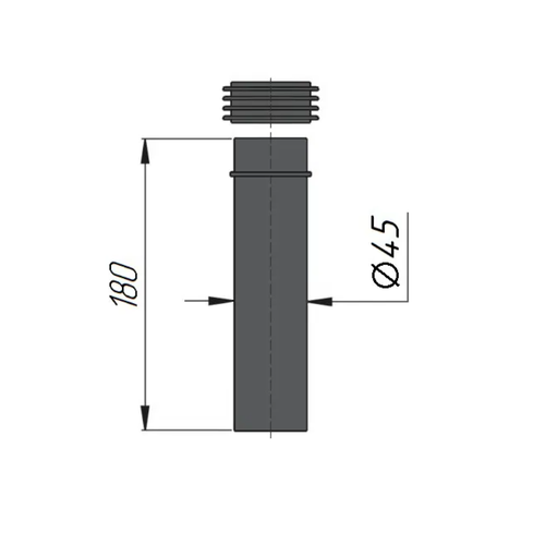 AMPM патрубок для инсталляции 45мм 1650₽