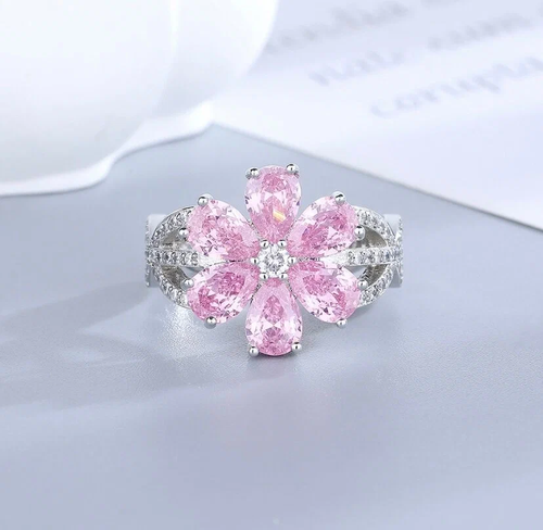 Кольцо-кулон Kyle, кристалл, размер 16, розовый