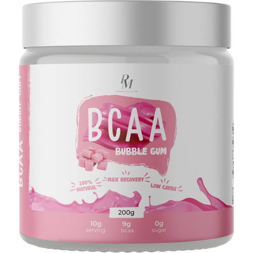 аминокислоты отдельные pm organic nutrition aakg 200 г вишня Аминокислоты BCAA (БЦАА) PM Organic Nutrition BCAA (200 г) Бабл-Гам