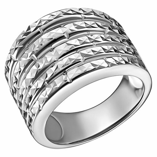 Перстень UVI Ювелирочка, серебро, 925 проба, родирование, размер 18, серебряный