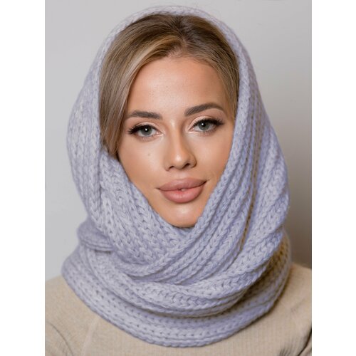 фото Снуд inverno для женщин,53х22 см, one size, лавандовый
