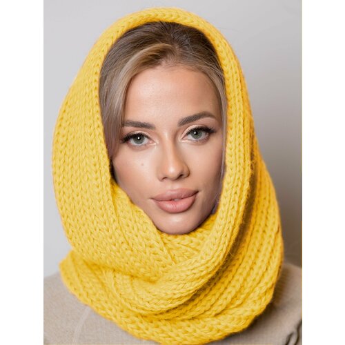 фото Снуд inverno для женщин,53х22 см, one size, желтый