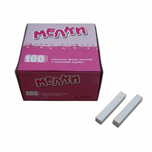 Мел белый Квартет, 100шт. (МШБ-100/Б), 10 уп.