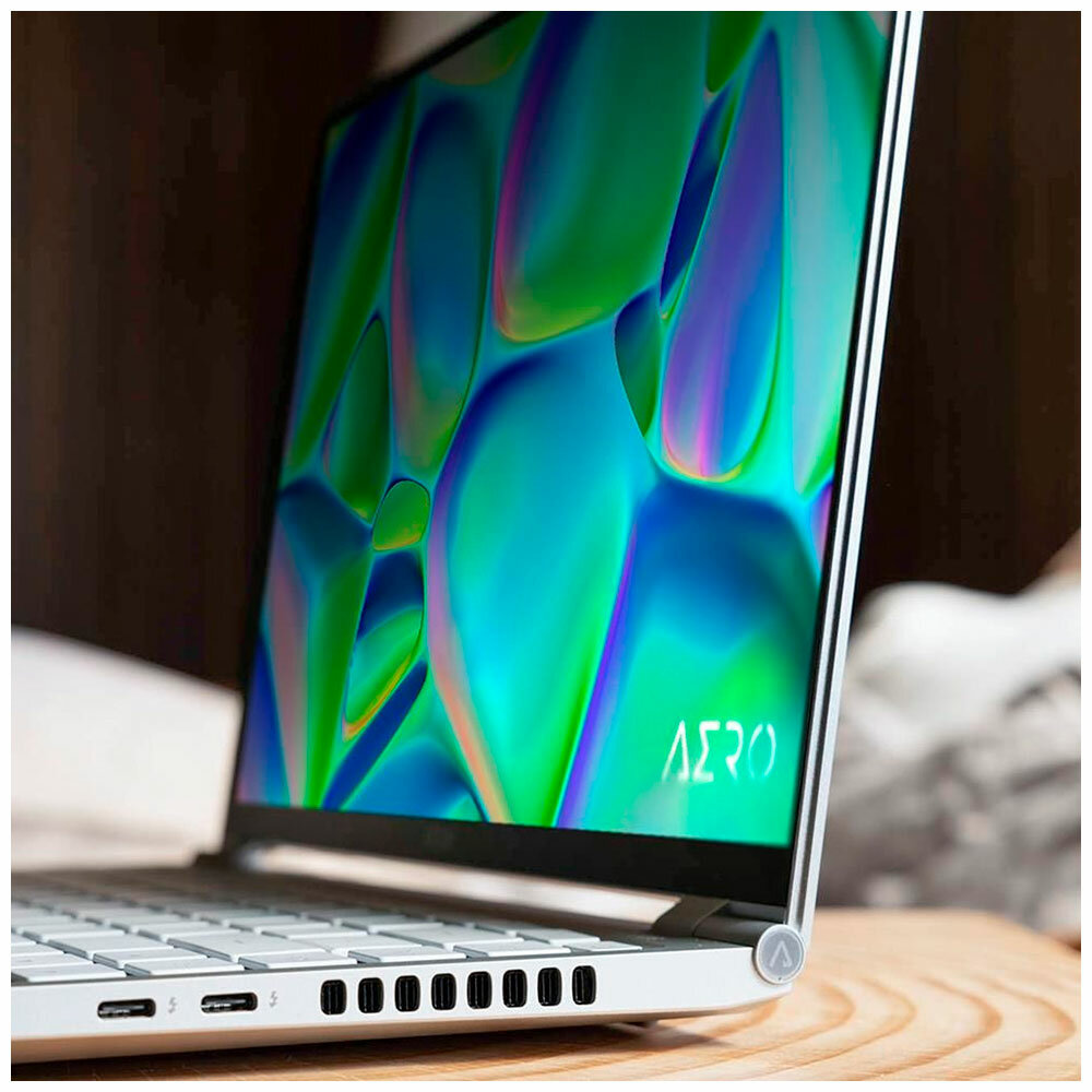 Ноутбук AERO 14 OLED Core i7-13700H/16Gb/SSD1Tb/RTX 4050 6Gb/14"/OLED/QHD+/90Hz/noOS/silver (BMF-72KZBB4SD) Gigabyte - фото №8