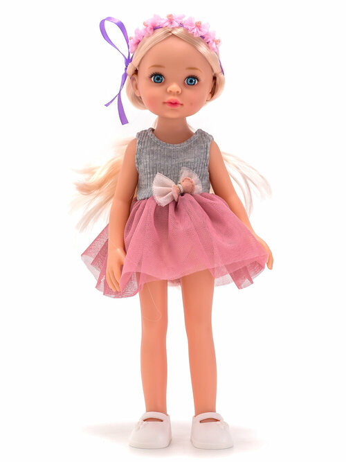 Кукла для девочек с длинными волосами, в фатиновой юбке, 35см