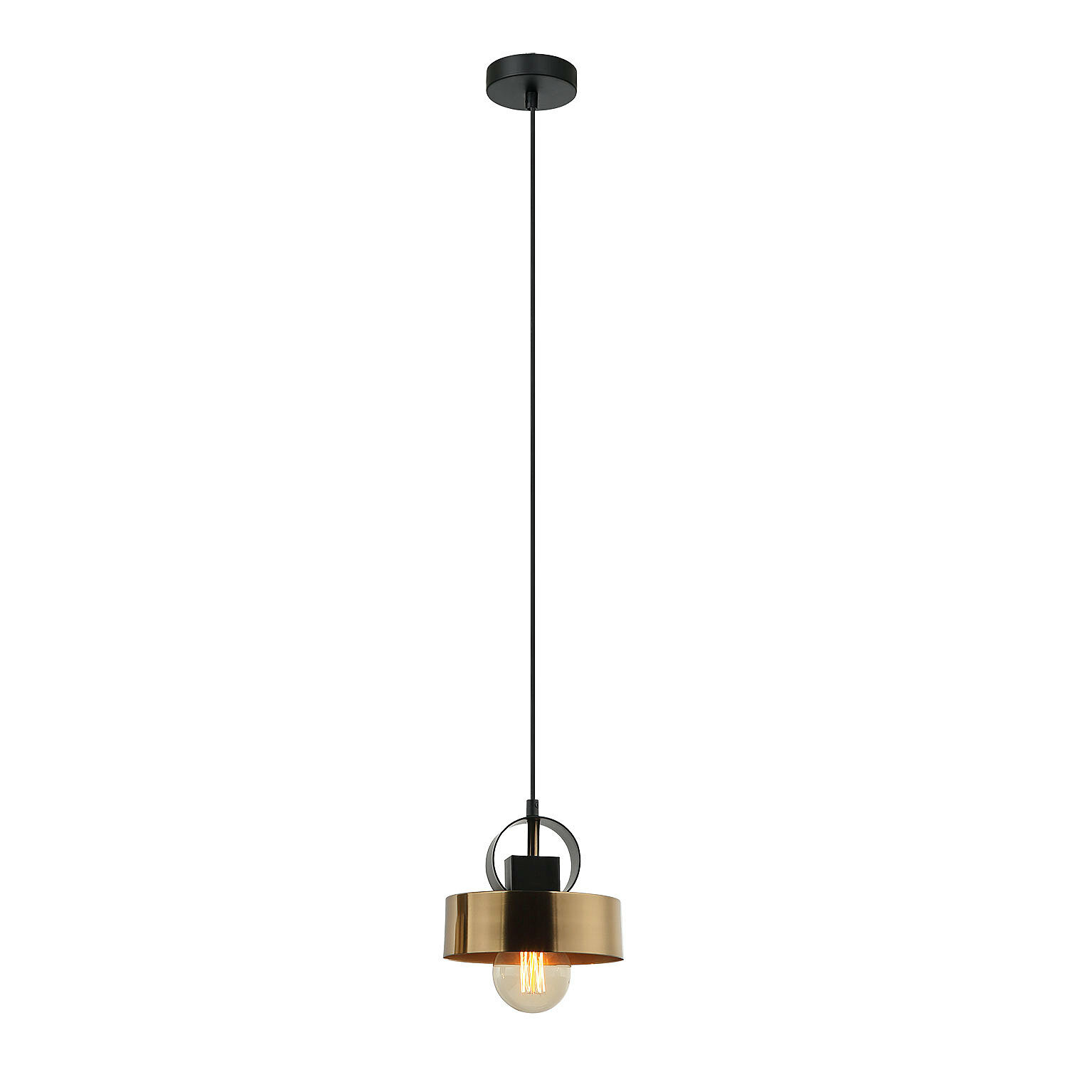 Светильник подвесной Lussole LOFT Gilpin LSP-8567, E27, 40Вт, кол-во ламп:1шт, Черный
