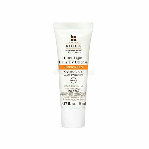 Ультралегкий солнцезащитный крем санскрин для лица мини-формат KIEHL'S Since 1851 Ultra Light Daily UV Defense SUNSCREEN SPF50 5ml