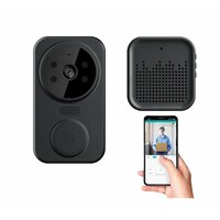 Умный видеодомофон дверной звонок с камерой Smart mini Doorbell (чёрный)