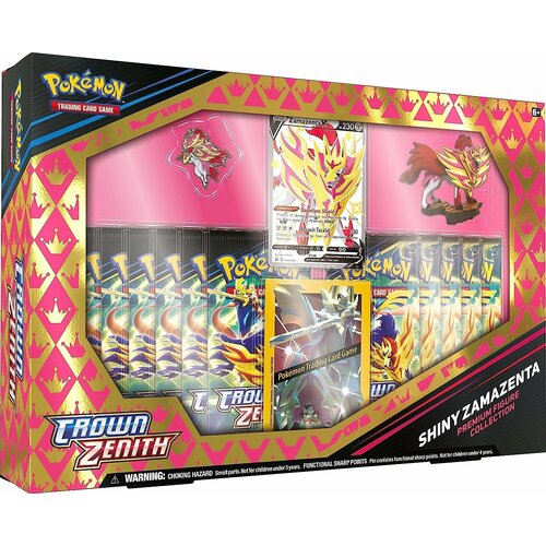 Покемон карты коллекционные: Набор Pokemon Crown Zenith Premium Figure Collection Shiny Zamazenta на английском языке