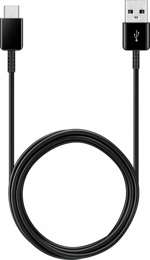 Кабель (2шт) для зарядки Samsung USB-A to USB-C Data Charging Cable. Цвет: черный