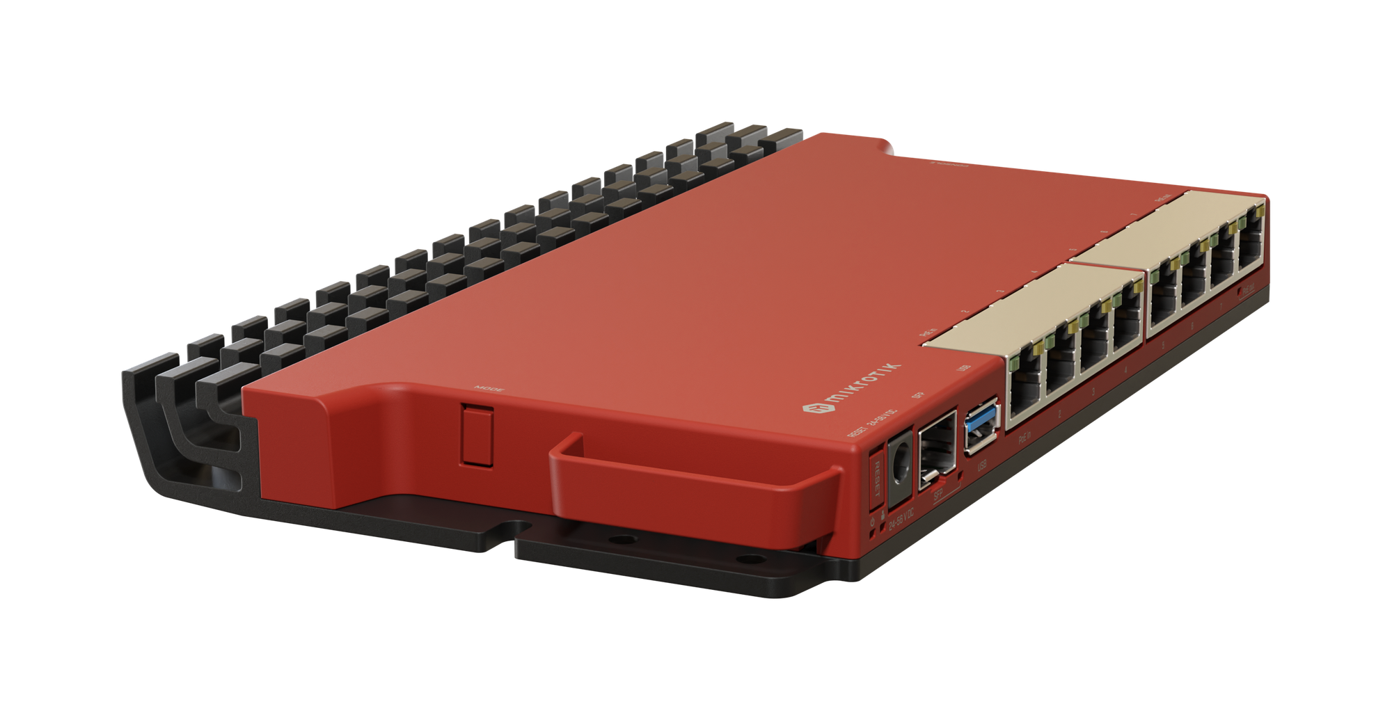 Роутер Mikrotik 1xSFP port (2.5G supported); 8xGigabit LAN ports (Ether8 has Passive PoE out); 1xSerial console port (RJ45); 1xUSB3.0 type - фото №5