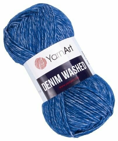 Пряжа YarnArt Denim Washed Ярнарт Деним Вошд Объемная, 922 светло-синий, 50 г, 130 м, смесовая, 1 шт