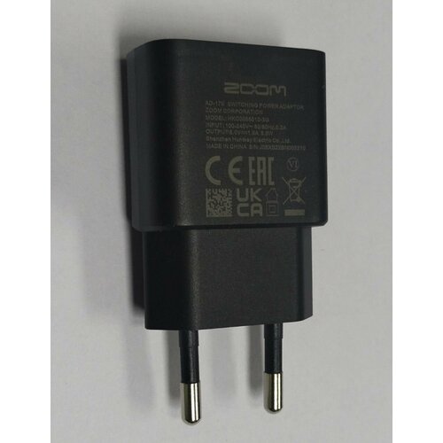 Zoom AD17E блок питания. 5V/1000 mA (H1, H2n, H5, H6, Q2HD, Q4, Q8, R8) портастудия zoom r8