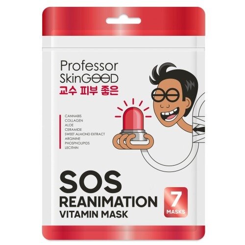 Маска анти-стресс, Professor SkinGOOD, фантастическое питание, Sos Reanimation Vitamin Mask Pack