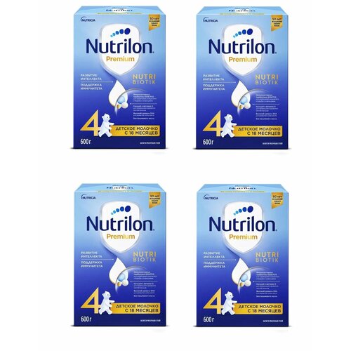 Смесь молочная Nutrilon Premium Junior 4 с 18 месяцев 600 г 4 шт смесь молочная nutrilon premium 2 с 6 месяцев 600 г 3 шт