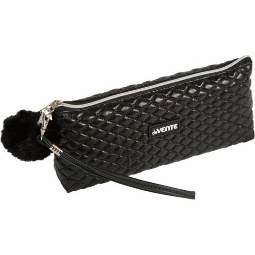 DeVENTE Пенал мягкий, 1 отделение, 80 х 210 х 35 мм, объёмный, deVENTE, Classic, искусвенная кожа, с ручкой, чёрный