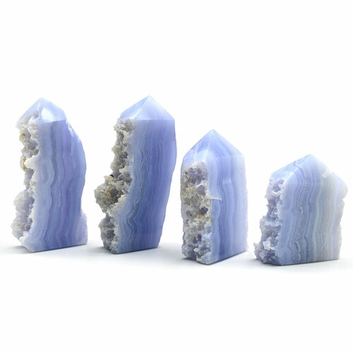 Минерал агата голубого, форма кристалл 34*15*53мм, 50-59г. РадугаКамня