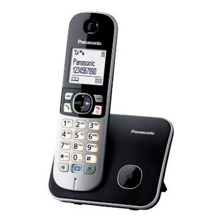 Телефон PANASONIC KX-TG6821RUB, DECT (черный)