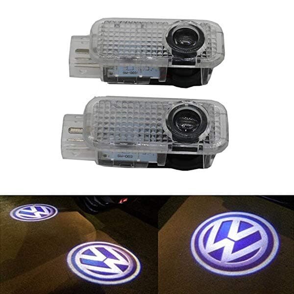 Лазерная проекция логотипа Volkswagen Touareg