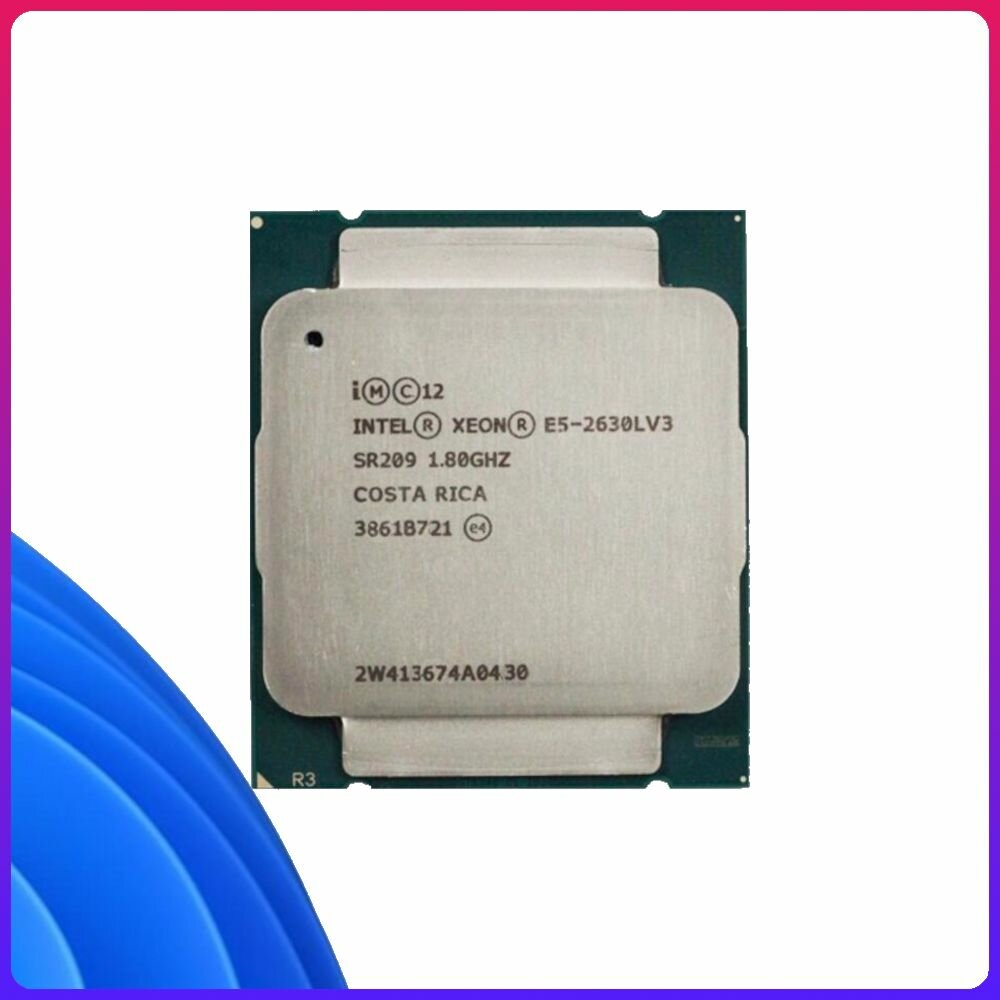 S2011-3 Intel Xeon E5-2630L v3 1,8-2,9GHz, 8 ядер, 16 потоков, 20mb, TDP 55W, FSB 1866MHz