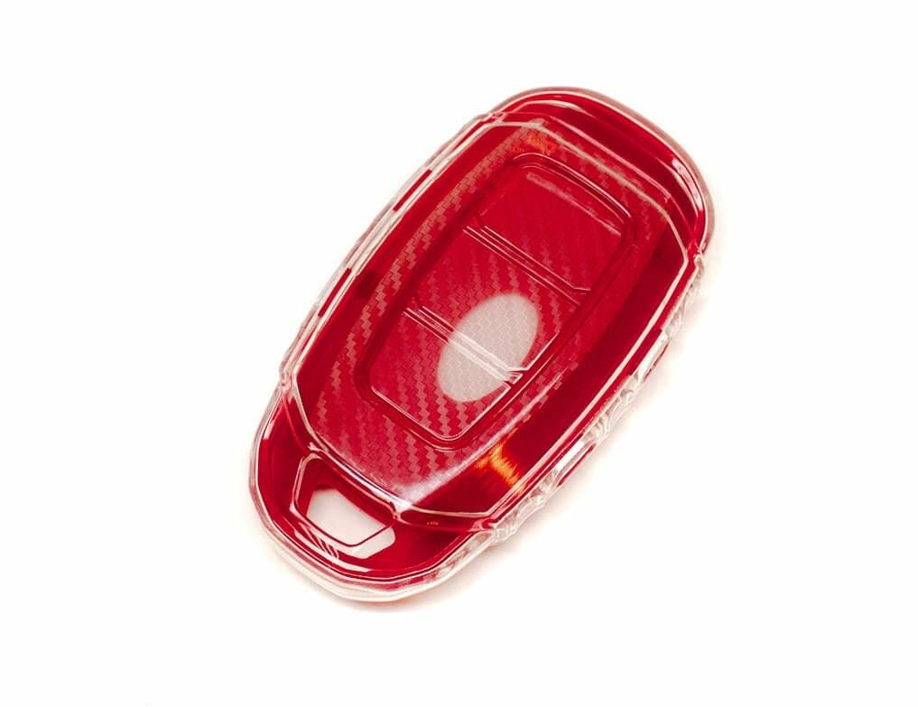 Чехол на ключ Hyundai силиконовый красного цвета